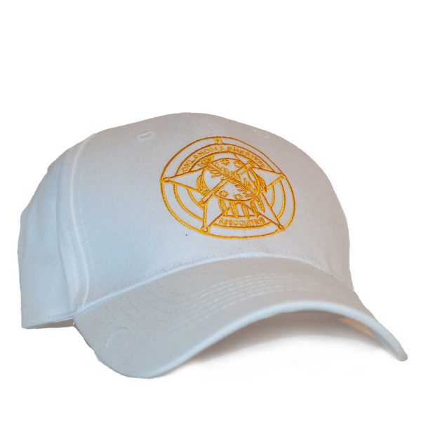 osa ball cap white gold logo front